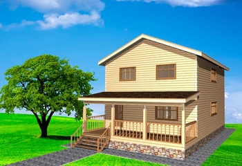 Дом из бруса 'Черный Яр'