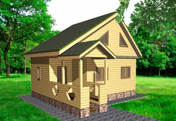 Дом из бруса 'Островной'