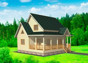 Дом из бруса 'Светлое'