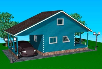 Дом из бруса 'Заречье'