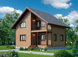 Дом каркасный К-11