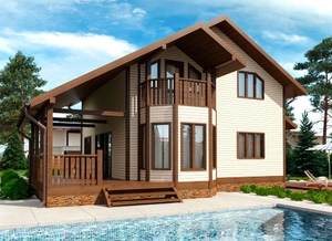 Дом каркасный К-12