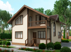 Дом каркасный К-13