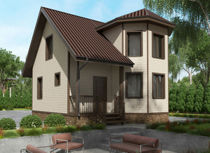 Дом каркасный К-1