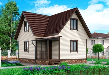 Дом каркасный К-3