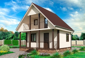 Дом каркасный К-4