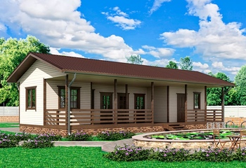 Дом каркасный К-6