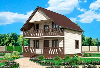 Дом каркасный К-8