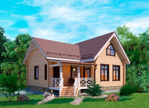 Дом из клееного бруса КБ-4